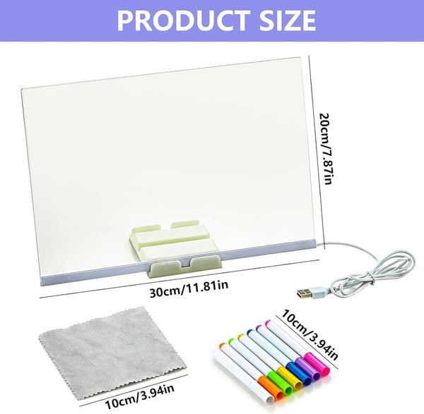DIY LED Acrylic Writing Board Lamp – Small Creative Glow Board