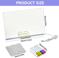 DIY LED Acrylic Writing Board Lamp – Small Creative Glow Board