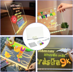 DIY LED Acrylic Writing Board Lamp – Small Creative Glow Board