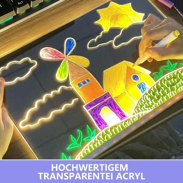 DIY LED Acrylic Writing Board Lamp – Small Creative Glow Board