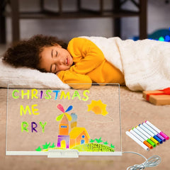 DIY LED Acrylic Writing Board Lamp – Small Creative Glow Board
