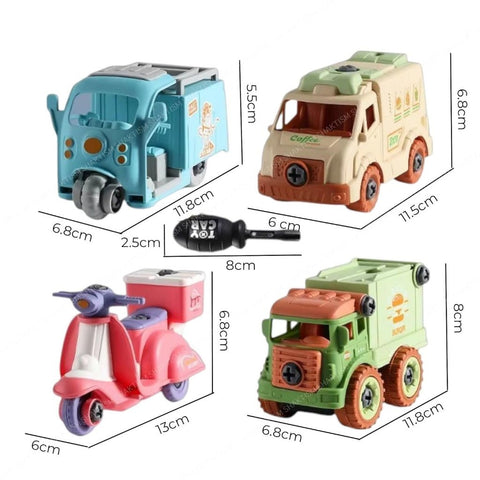 DIY Take-Apart Vehicle Set – Build & Play Mini Cars with Tools