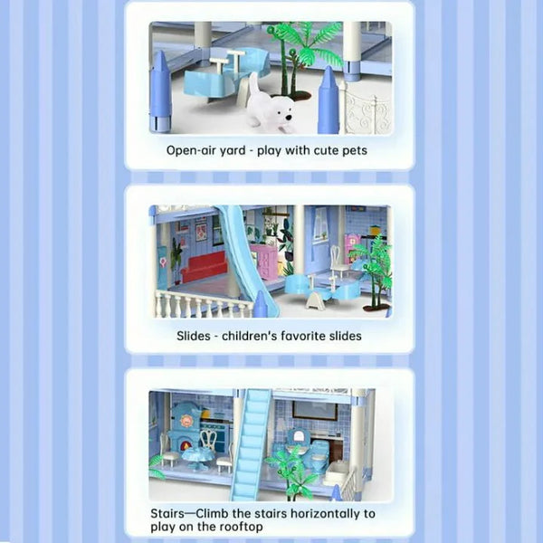 🏰 Dream Castle Dollhouse Mansion
