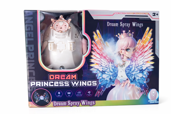 Dream Princess Wings – Light, Music & Spray Angel Wings with Controller