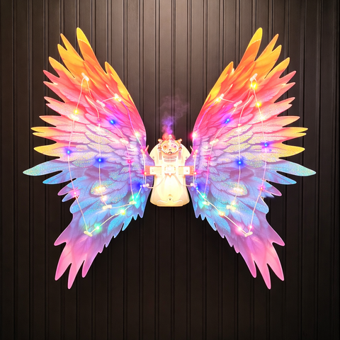 Dream Princess Wings – Light, Music & Spray Angel Wings with Controller
