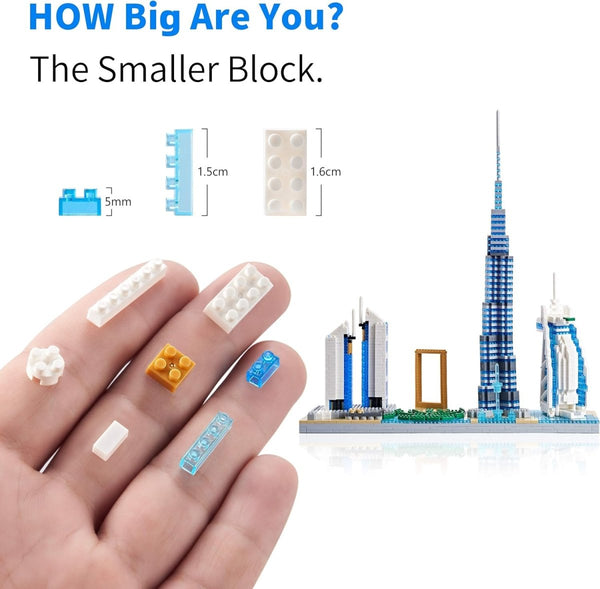 Dubai Skyline Landmark Building Set – 3000+ PCS