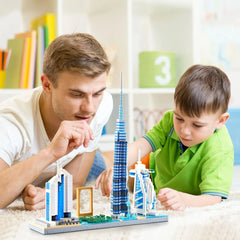 Dubai Skyline Landmark Building Set – 3000+ PCS