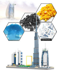 Dubai Skyline Landmark Building Set – 3000+ PCS