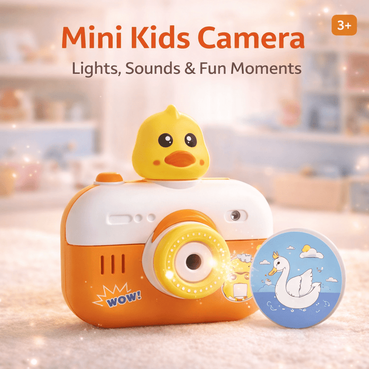 Duck Mini Kids Camera Projector – Lights, Sounds & Image Projection Fun