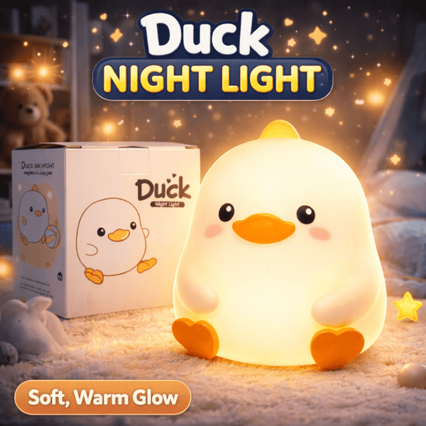 Duck Night Light – Cute Soft Glow Bedside Lamp for Kids’ Room