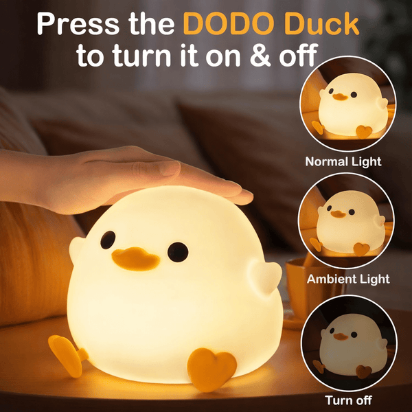 Duck Night Light – Cute Soft Glow Bedside Lamp for Kids’ Room
