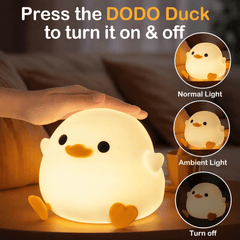 Duck Night Light – Cute Soft Glow Bedside Lamp for Kids’ Room