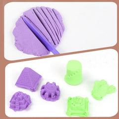 Dynamic Kinetic Sand Play Set with Molds – Soft Sensory Sand Kit for Kids
