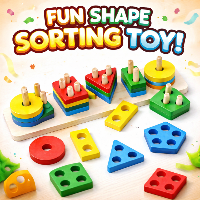Early Learning Geometry Sorting Board 🧩
