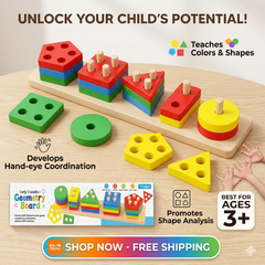 Early Learning Geometry Sorting Board 🧩