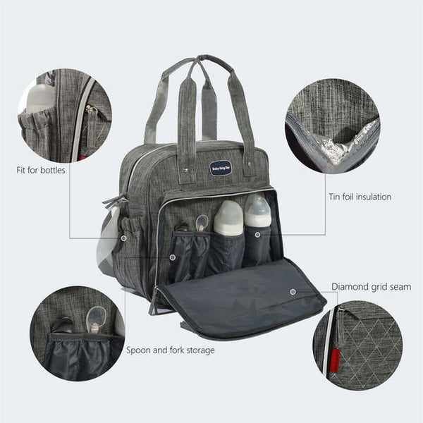 Easy-Carry Stylish Baby Diaper Bag For Easy Traveling