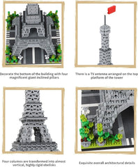 Eiffel Tower Building Blocks Set – 3000+ Pcs Masterpiece Kit