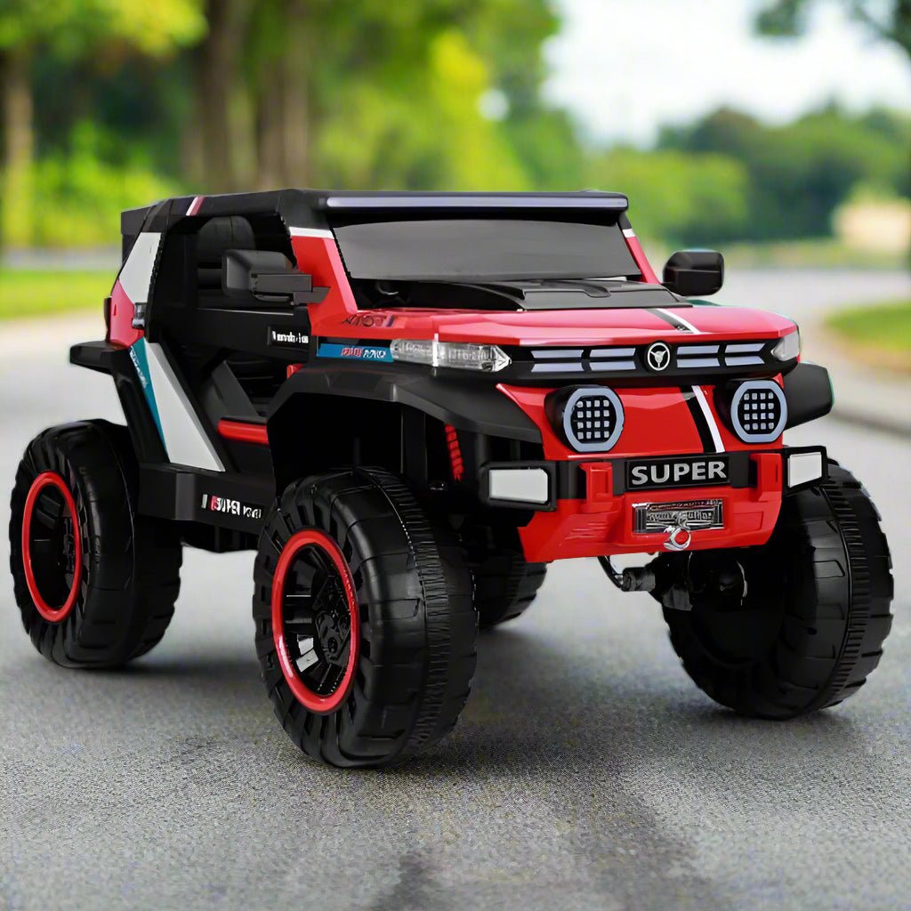 Electric Ride-On Jeep for Kids – 12V, 4 Motors & Parental Remote