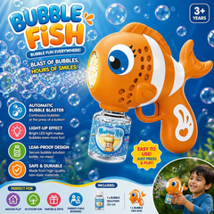 Fish Bubble Blaster Gun – Automatic Bubble Fun with Lights