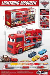 🚚💥 Foldable Transport Truck Toy with Car Ejection Launcher