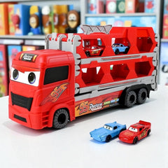 🚚💥 Foldable Transport Truck Toy with Car Ejection Launcher