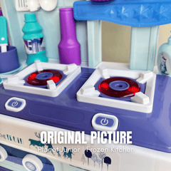 Frozen Themed Ice Magic Kitchen Play Set – Lights, Sounds & Real Water Sink Kitchen