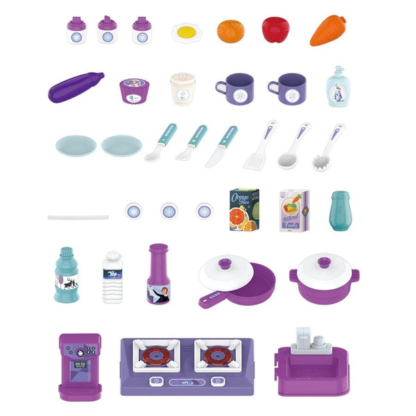 Frozen Themed Ice Magic Kitchen Play Set – Lights, Sounds & Real Water Sink Kitchen