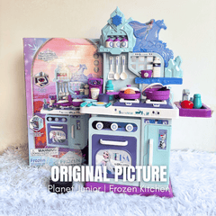 Frozen Themed Ice Magic Kitchen Play Set – Lights, Sounds & Real Water Sink Kitchen