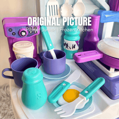 Frozen Themed Ice Magic Kitchen Play Set – Lights, Sounds & Real Water Sink Kitchen