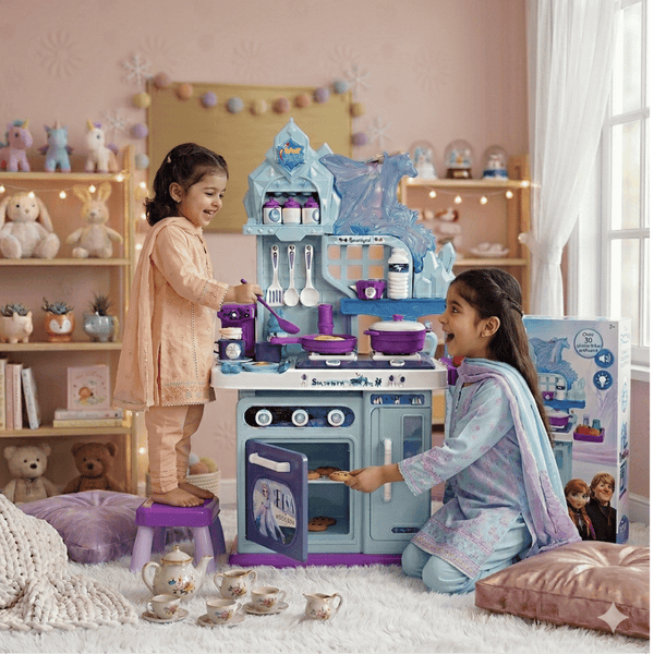 Frozen Themed Ice Magic Kitchen Play Set – Lights, Sounds & Real Water Sink Kitchen