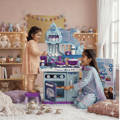 Frozen Themed Ice Magic Kitchen Play Set – Lights, Sounds & Real Water Sink Kitchen