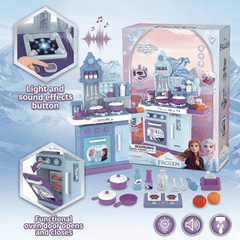 Frozen Themed Ice Magic Kitchen Play Set – Lights, Sounds & Real Water Sink Kitchen