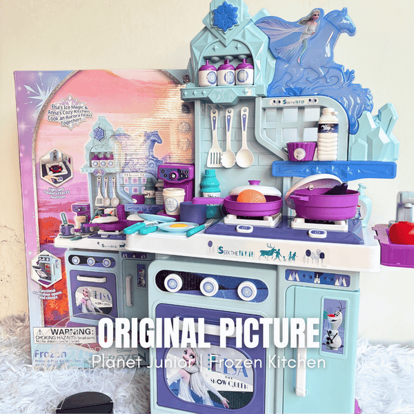 Frozen Themed Ice Magic Kitchen Play Set – Lights, Sounds & Real Water Sink Kitchen