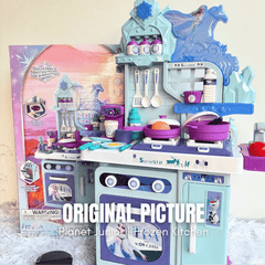 Frozen Themed Ice Magic Kitchen Play Set – Lights, Sounds & Real Water Sink Kitchen