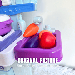 Frozen Themed Ice Magic Kitchen Play Set – Lights, Sounds & Real Water Sink Kitchen