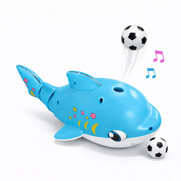 Fun Moving & Blowing Ball Musical Shark