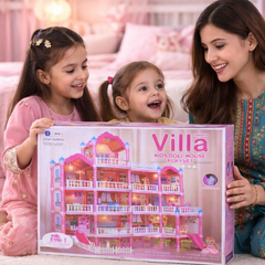 Grand Garden Villa Dollhouse Playset | 377 PCS – Ultimate Princess Mansion Experience