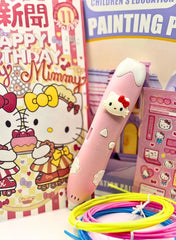 Hello Kitty 3D Printing Pen – Rechargeable & Safe for Kids!