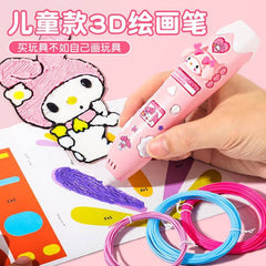 Hello Kitty 3D Printing Pen – Rechargeable & Safe for Kids!