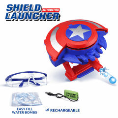 Hero Shield Water Launcher – Rechargeable Water Battle Blaster for Kids