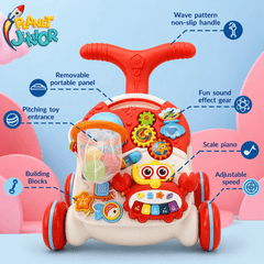 Huanger 2-in-1 Baby Walker & Activity Table – Interactive Learning Play Center