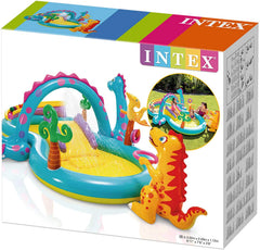 Intex Dino Land Play Center - Multicolor | 10.5 Feet+ x 7.5 Feet+ x 3.5 Feet+