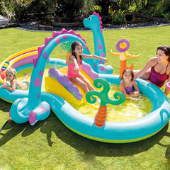 Intex Dino Land Play Center - Multicolor | 10.5 Feet+ x 7.5 Feet+ x 3.5 Feet+