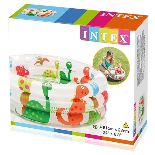 Intex Dinosaur 3 Ring Baby Pool | 2 Feet x 0.5Feet+