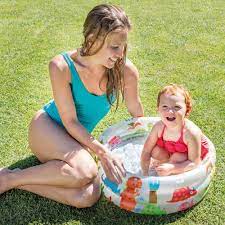 Intex Dinosaur 3 Ring Baby Pool | 2 Feet x 0.5Feet+