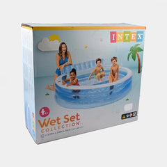 Intex Inflatable Spacious Family Pool Center | 7.4 ft x 7 ft x 2.5 ft
