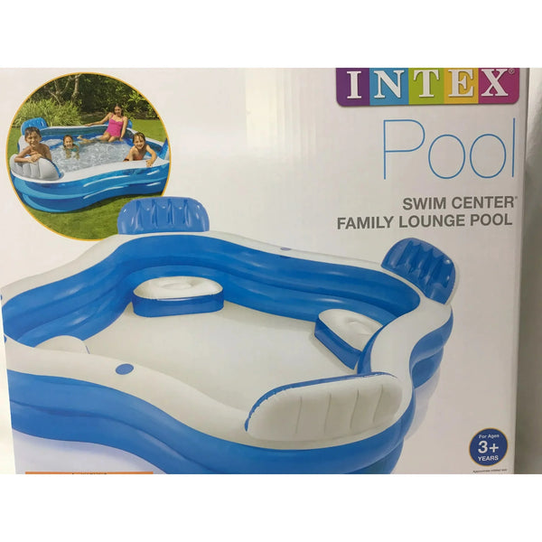 Intex Large Swim Center Family Pool | 7.5 Feet+ x 7.5 Feet+ x 2 Feet+