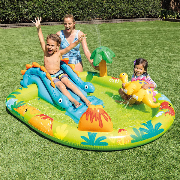 Intex Little Dino Dinosaur Themed Pool For Kids | 6 Feet+ x 5 Feet x 2 Feet