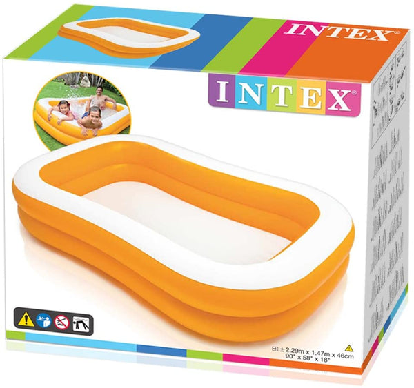 Intex Mandarin Outdoor Swim Center Pool | 7.5 Feet x 5 Feet x 1.5 Feet