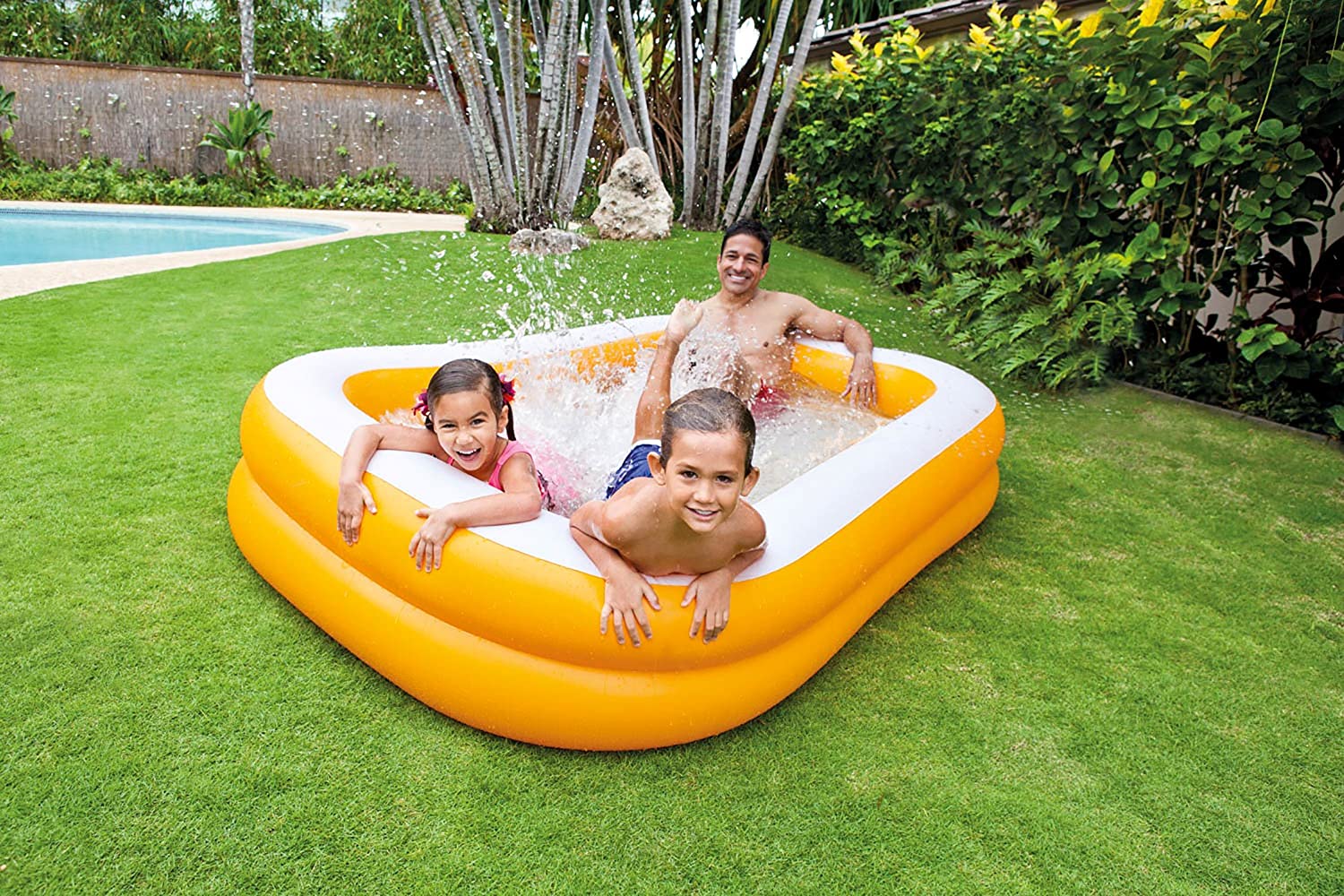 Intex Mandarin Outdoor Swim Center Pool | 7.5 Feet x 5 Feet x 1.5 Feet